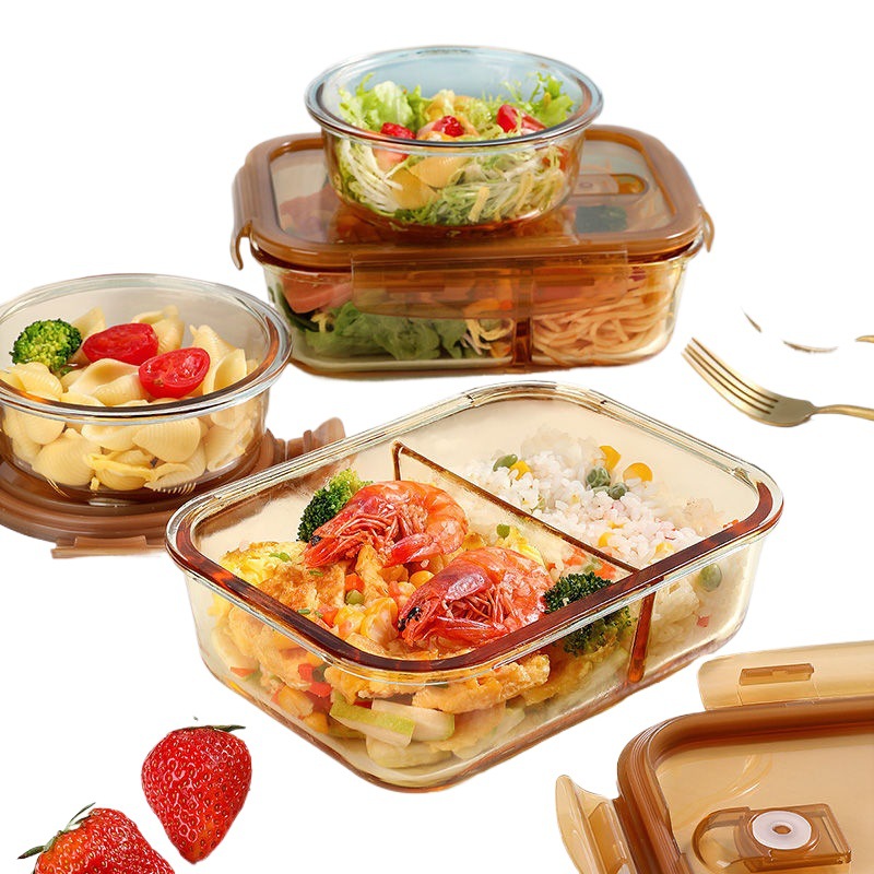 Kancelárski pracovníci s vekom Bento Box Oddeľujú čerstvú misu